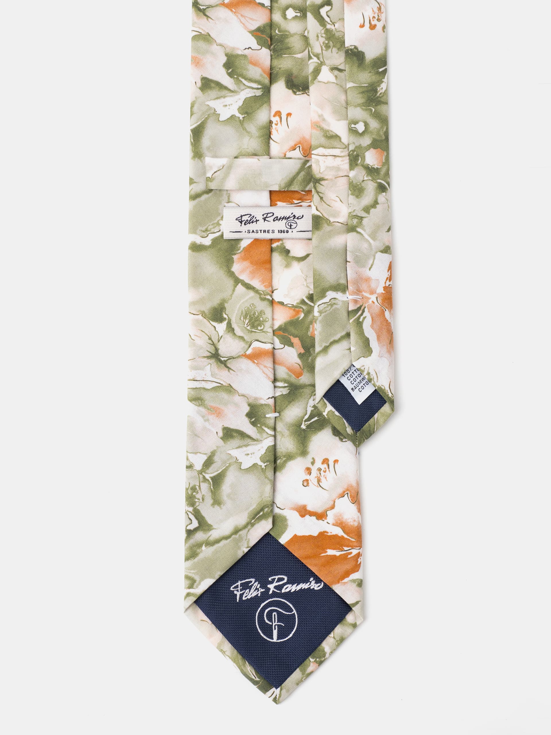 corbata-algodon-estampado-flores-verde-1