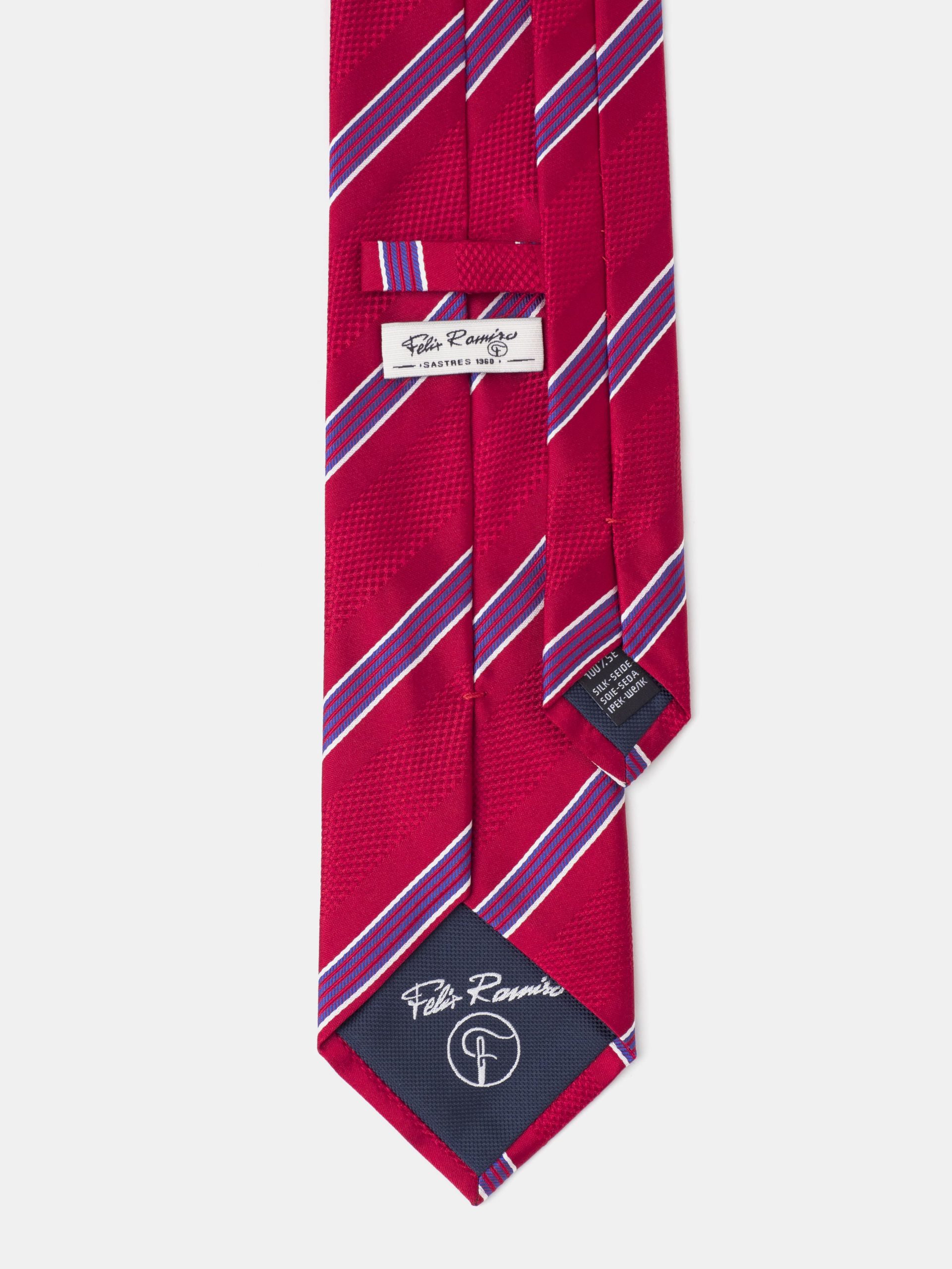 corbata-seda-jazquard-rayas-rojo-1