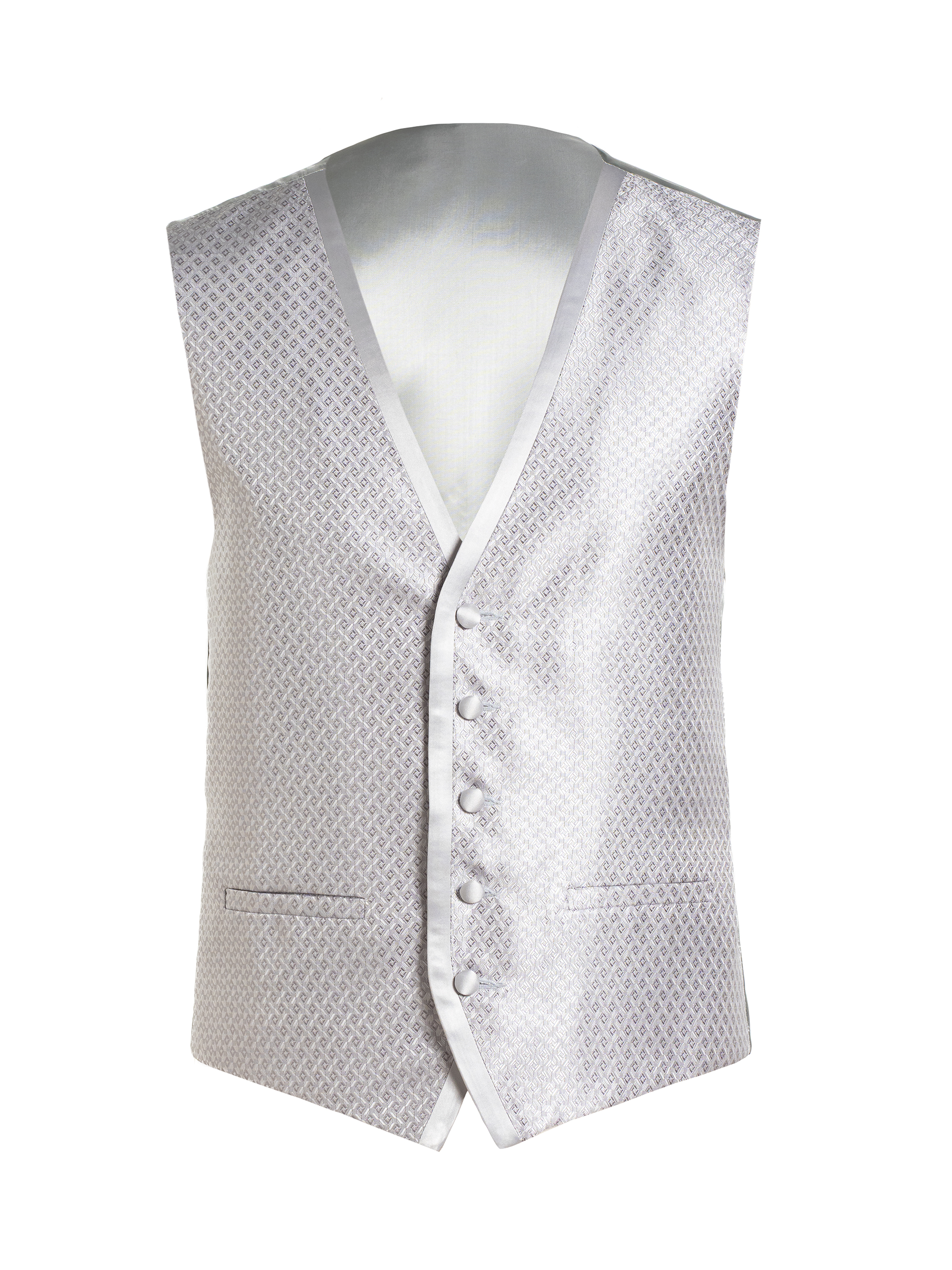 CHALECO FIESTA ESTAMPADO MOSAICO GRIS