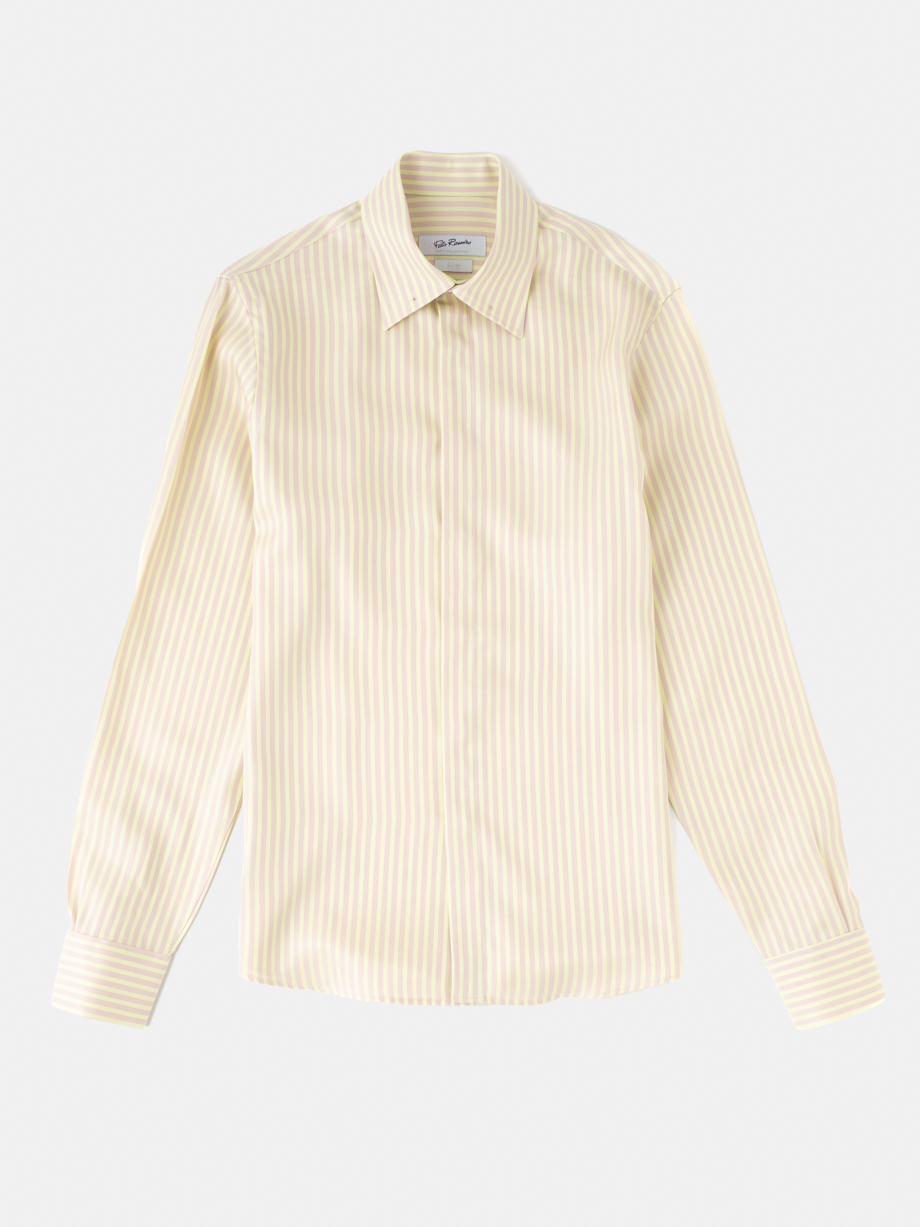 CAMISA EVENTO RAYAS BEIGE
