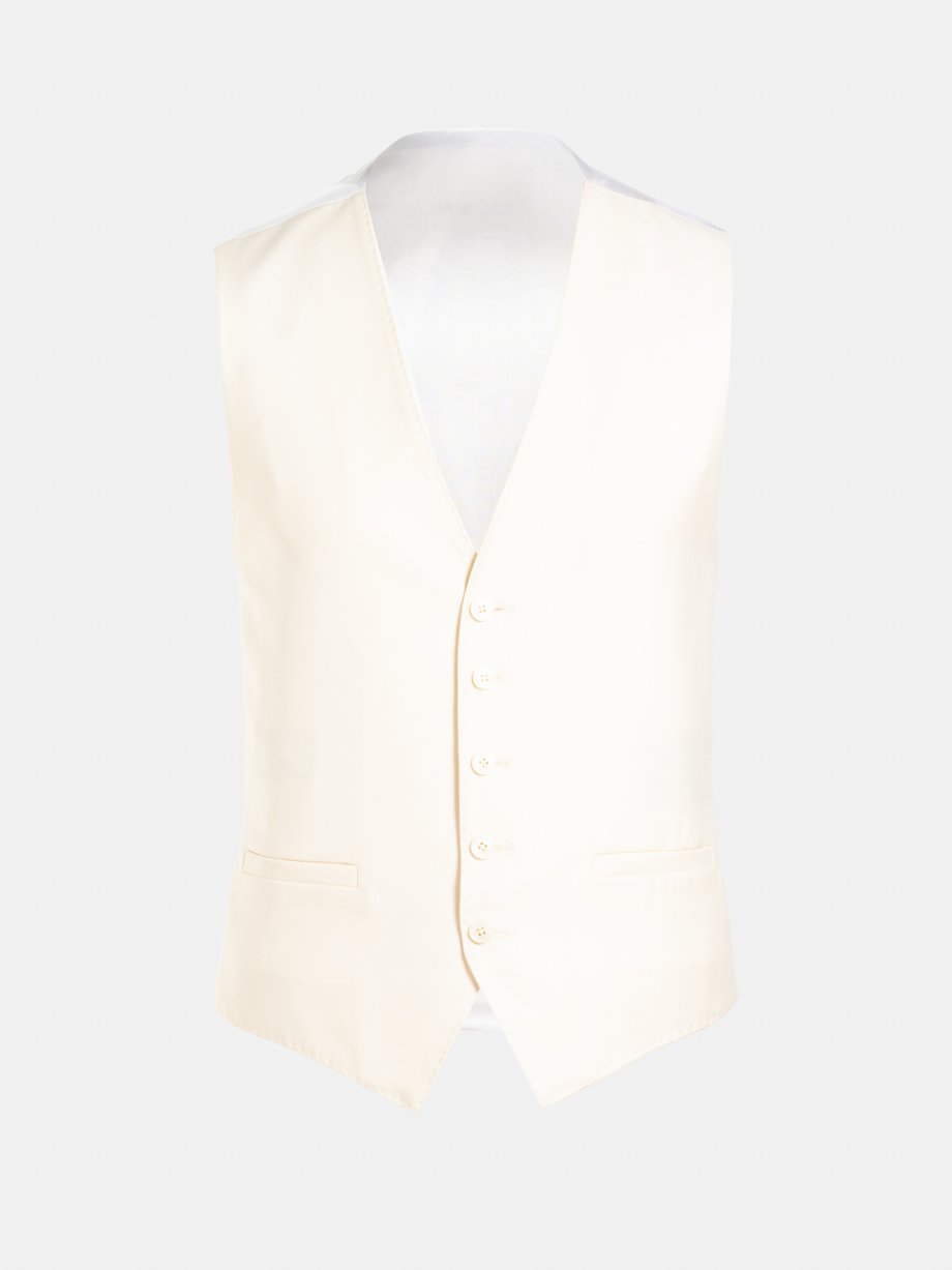 CHALECO LISO BEIGE