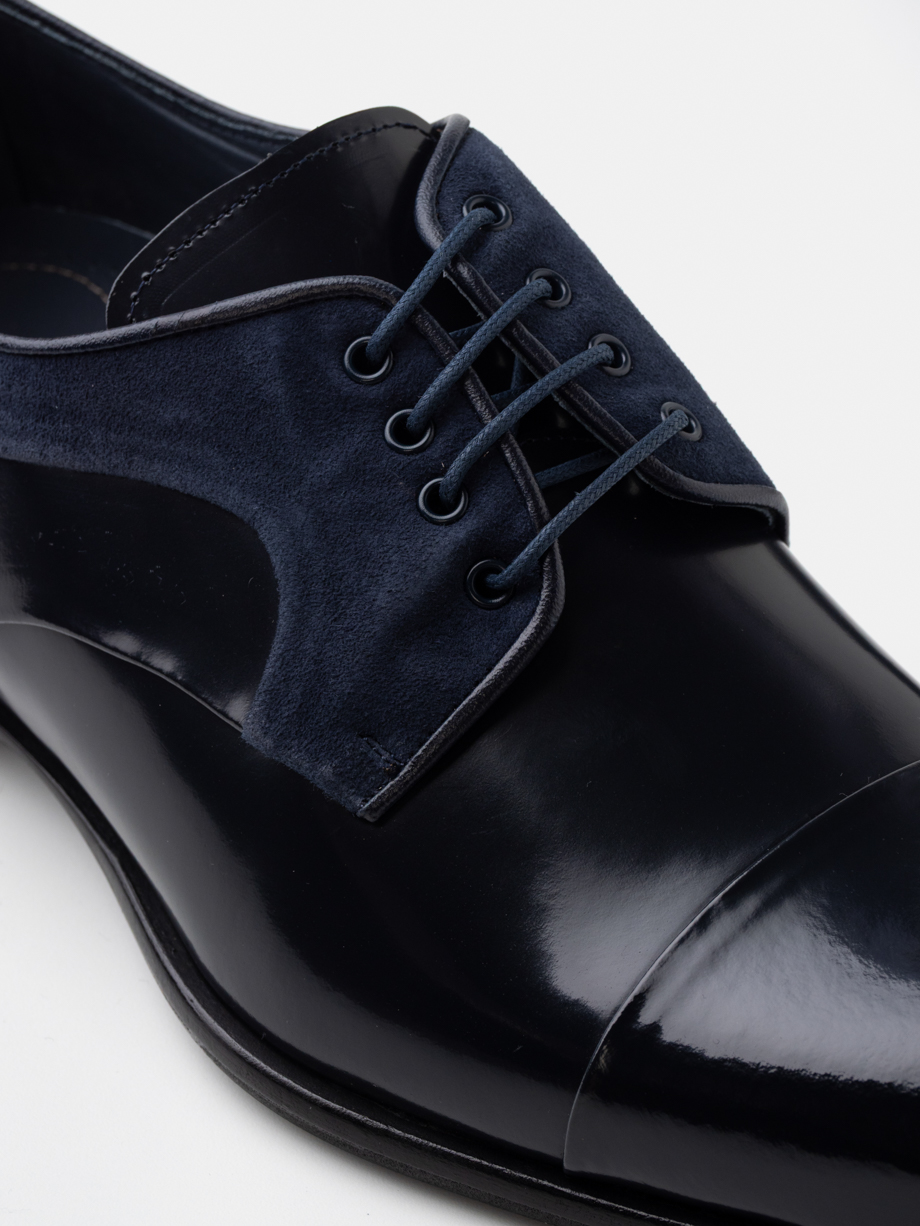 ZAPATO AZUL MARINO EN PIEL FLORENTIC Y ANTE