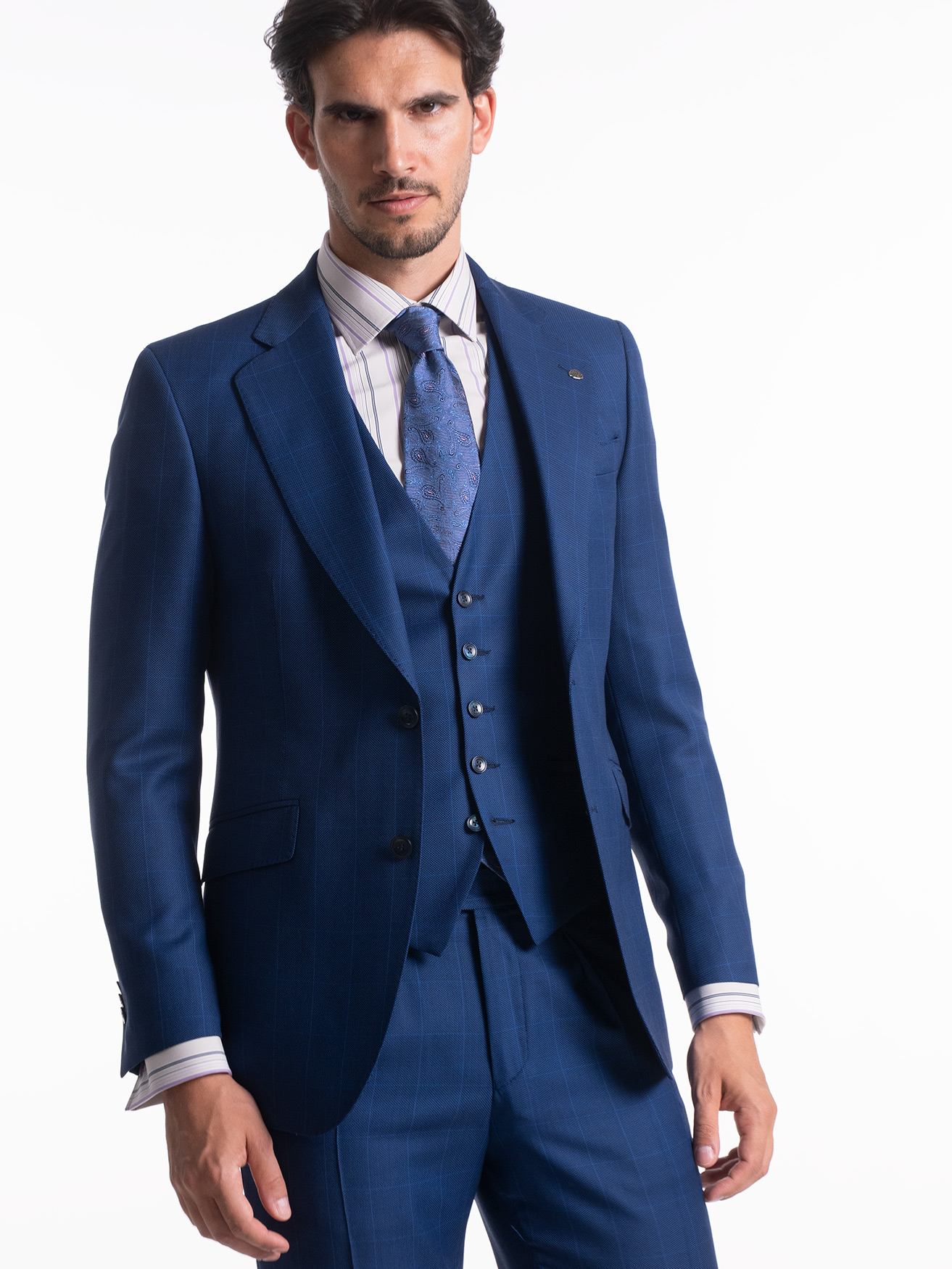 TRAJE AZUL TINTA EVENTO